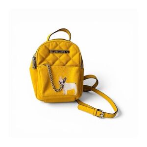 ★ Betsey Johnson French Bulldog Mini Backpack - Yellow ★